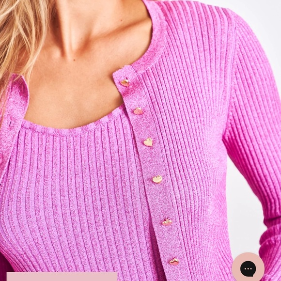Loveshackfancy new with tags never been worn purple cardigan - Picture 9 of 15
